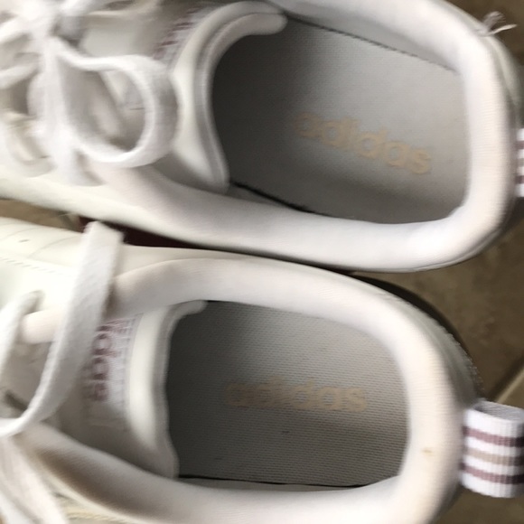 Adidas White and Rose Gold Women's Sneakers - Picture 7 of 13